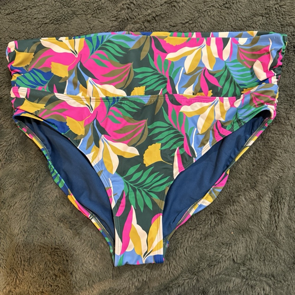 Boden Tropical Floral swim Bottoms‎ Size 16-18 Nwts Woman's Plus